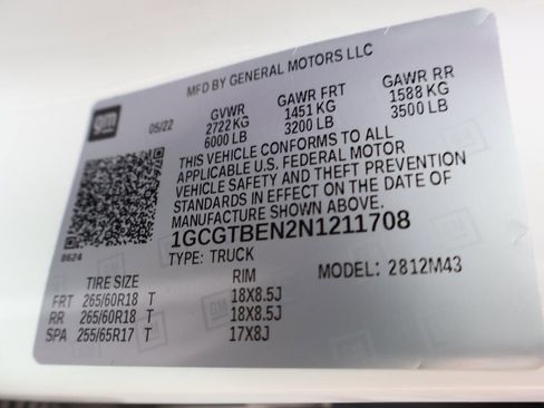 Used 2022 Chevrolet Colorado W/T w/ Custom Special Edition image 39