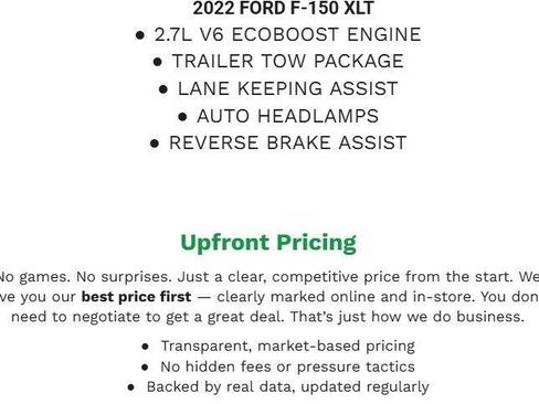 Certified 2022 Ford F150 XLT w/ Trailer Tow Package AWD/4WD image 2