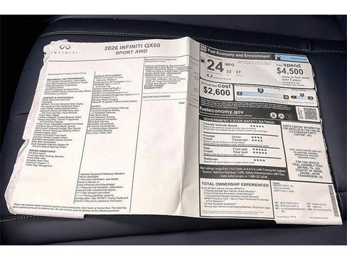 New 2026 INFINITI QX60 Sport w/ Dark Cargo Package image 40