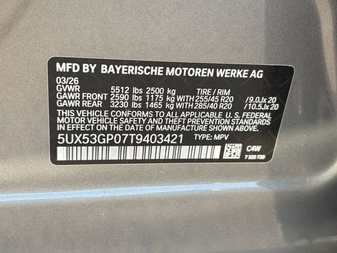 New 2026 BMW X3 xDrive30 w/ Convenience Package AWD/4WD image 23