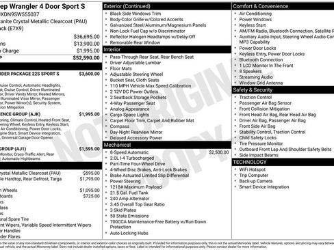 Used 2025 Jeep Wrangler Unlimited Sport AWD/4WD image 9