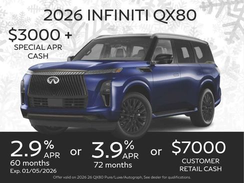 Certified 2026 INFINITI QX80 Pure w/ Cargo Package image 14