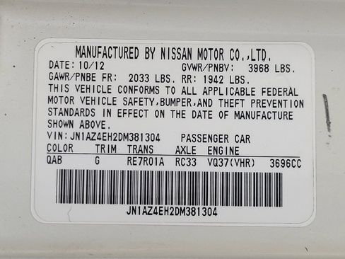 Used 2013 Nissan 370Z Coupe w/ Aerodynamics Pkg RWD image 33