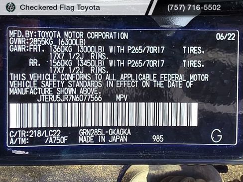 Used 2022 Toyota 4Runner TRD Off-Road Premium w/ TRD Black Wheel Package (TMS) AWD/4WD image 20