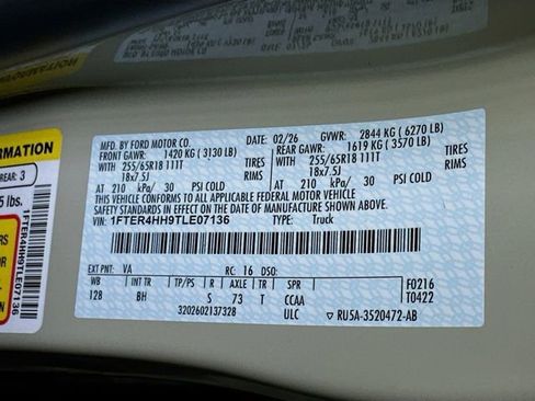 New 2026 Ford Ranger XLT w/ Equipment Group 301A High image 17