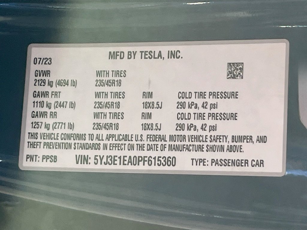 Used 2023 Tesla Model 3 Standard Range RWD image 32