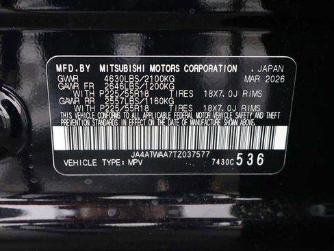 New 2026 Mitsubishi Eclipse Cross SE AWD/4WD image 48