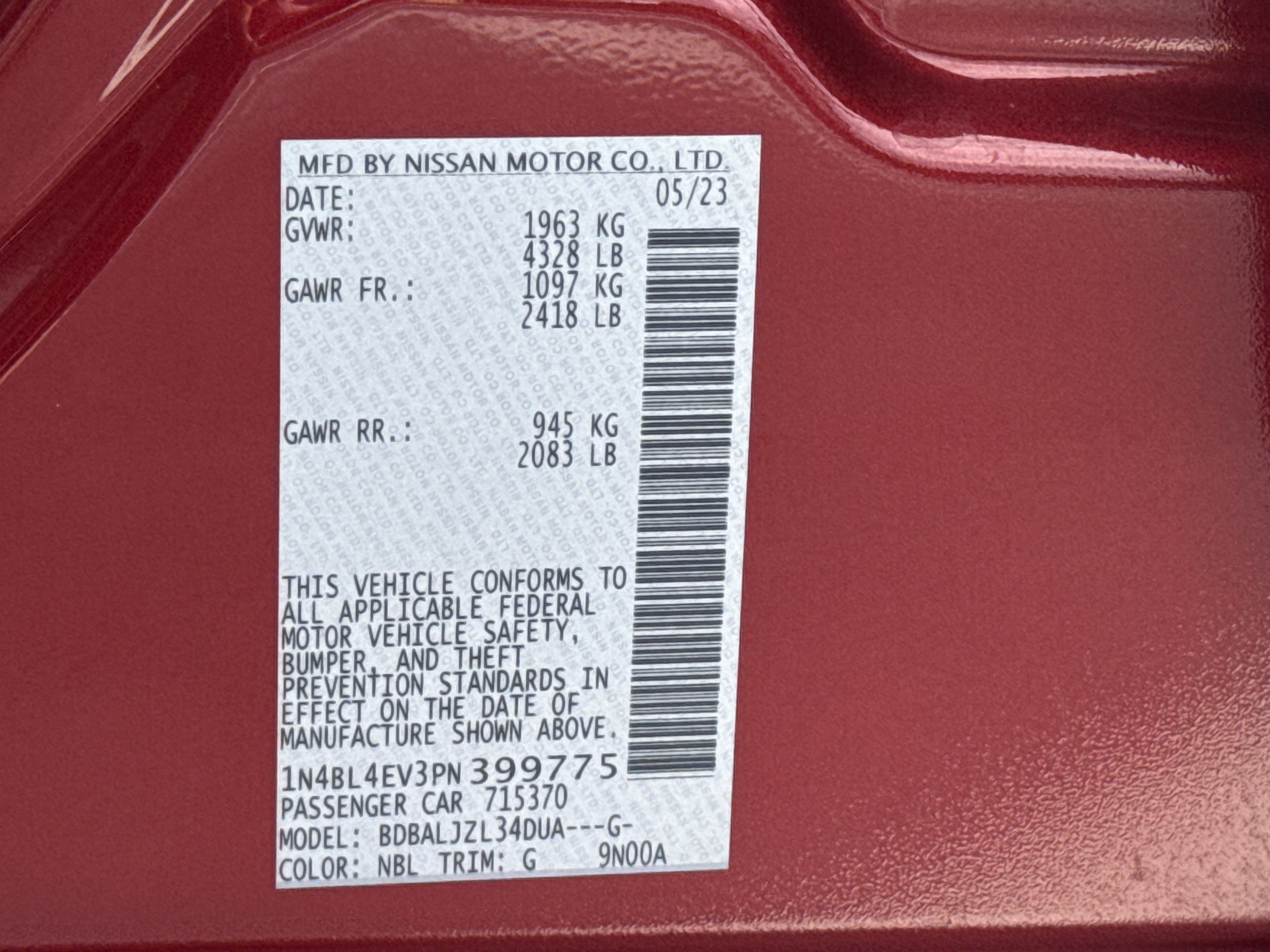 Used 2023 Nissan Altima 2.5 SL FWD image 35
