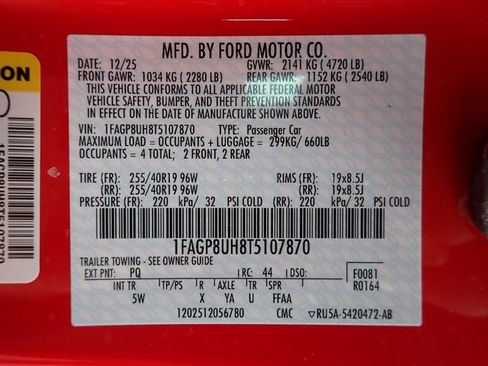 New 2026 Ford Mustang Premium RWD image 15
