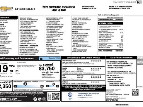 Used 2023 Chevrolet Silverado 1500 LT AWD/4WD image 2