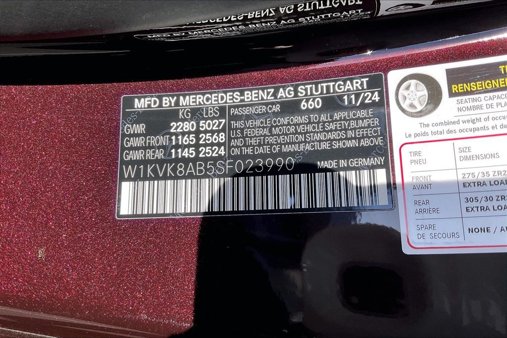 Certified 2025 Mercedes-Benz SL 55 AMG 4MATIC image 24