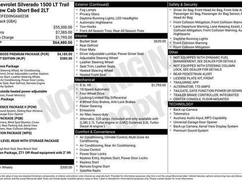 Certified 2022 Chevrolet Silverado 1500 LT Trail Boss w/ LT Trail Boss Premium Package AWD/4WD image 37