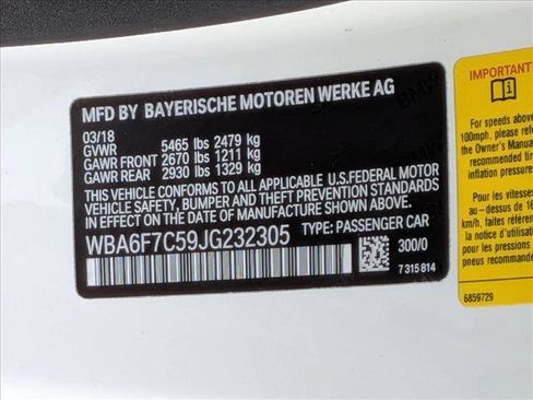 Used 2018 BMW 650i xDrive Convertible AWD/4WD image 24