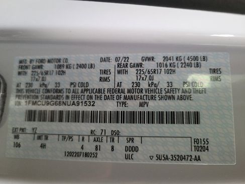 Used 2022 Ford Escape SE AWD/4WD image 33
