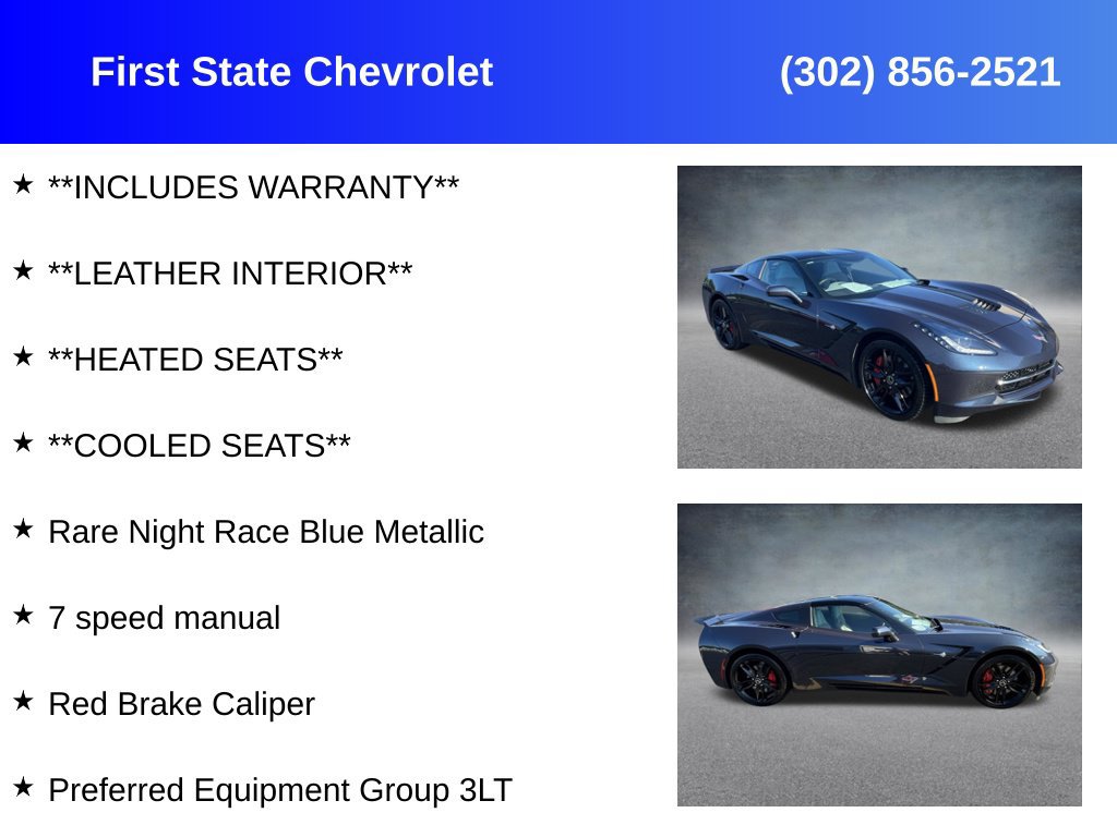 Used 2015 Chevrolet Corvette Stingray Coupe w/ 3LT Preferred Equipment Group RWD image 4