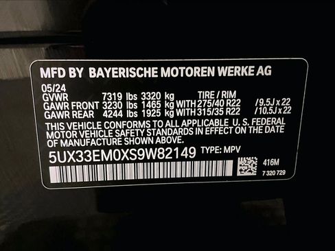 Certified 2025 BMW X7 M60i AWD/4WD image 33