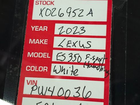 Used 2023 Lexus ES 350 F Sport w/ Accessory Package (Z2) FWD image 37
