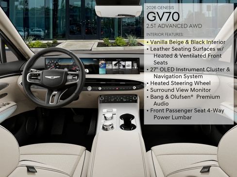New 2026 Genesis GV70 2.5T Advanced AWD/4WD image 17