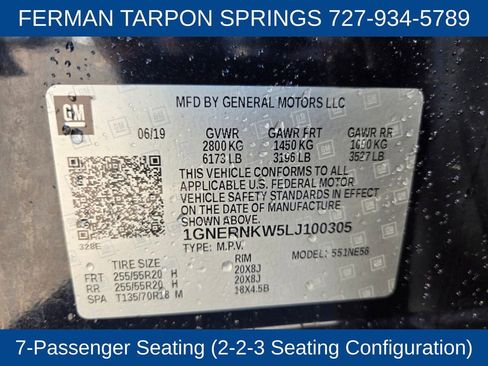 Used 2020 Chevrolet Traverse High Country w/ LPO, Floor Liner Package image 24