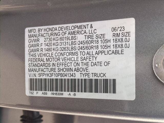Certified 2023 Honda Ridgeline Sport image 14