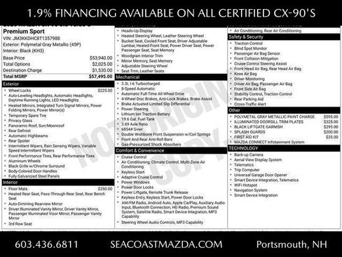 Used 2026 MAZDA CX-90 3.3 Turbo S w/ Premium Package image 2