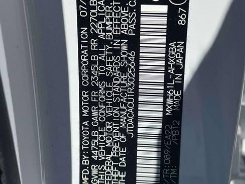 Certified 2024 Toyota Prius Prime FWD image 21