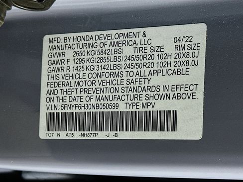 Used 2022 Honda Pilot Sport image 12