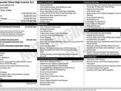 Used 2024 Chevrolet Tahoe High Country w/ Advanced Technology Package AWD/4WD image 48