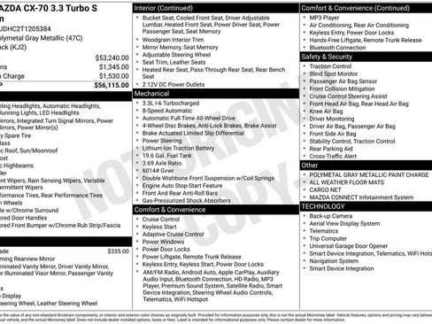 New 2026 MAZDA CX-70 3.3 Turbo S w/ Premium Package image 4