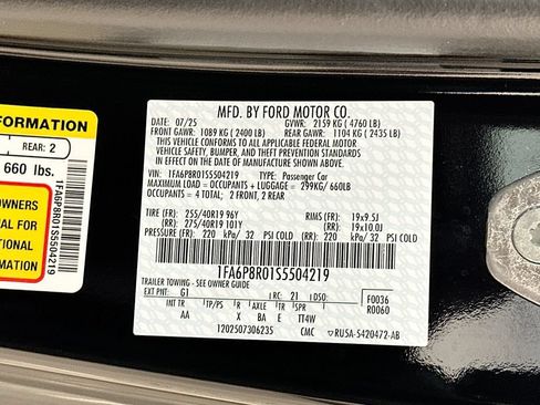 Certified 2025 Ford Mustang Dark Horse RWD image 26