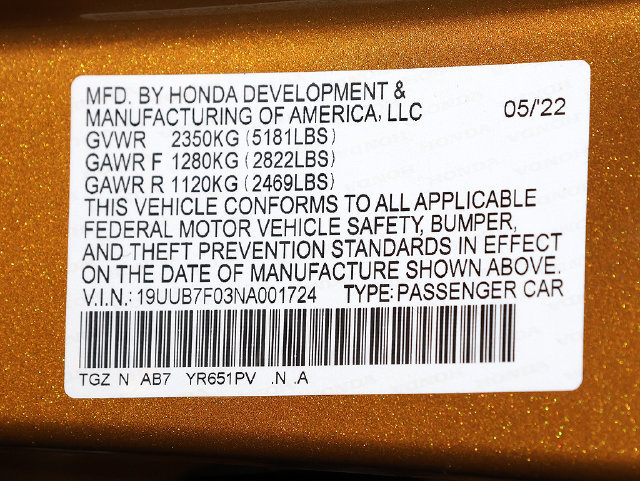 Certified 2022 Acura TLX Type S AWD/4WD image 40