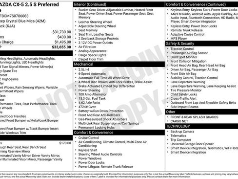 New 2025 MAZDA CX-5 AWD 2.5 S w/ Preferred Package image 10
