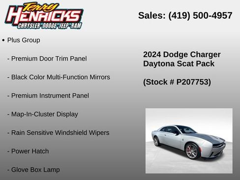 Used 2024 Dodge Charger Daytona Scat Pack w/ Plus Group AWD/4WD image 12