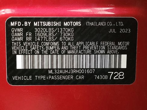 Used 2024 Mitsubishi Mirage ES FWD image 33