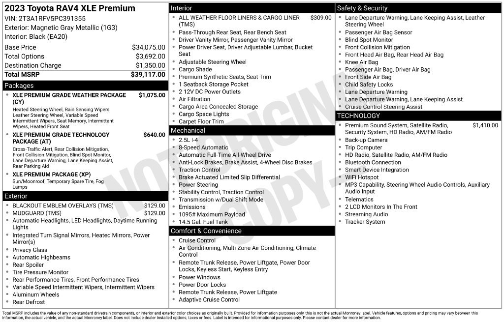 Certified 2023 Toyota RAV4 XLE Premium AWD/4WD image 23
