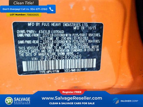 Used 2014 Subaru Crosstrek 2.0i Premium image 16