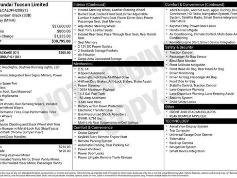 Used 2023 Hyundai Tucson Limited w/ Cargo Package image 37