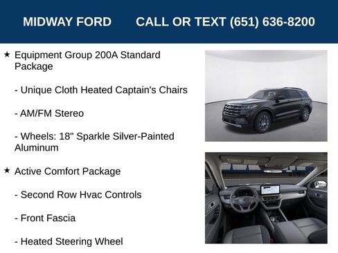 Used 2026 Ford Explorer Active w/ Active Comfort Package AWD/4WD image 7