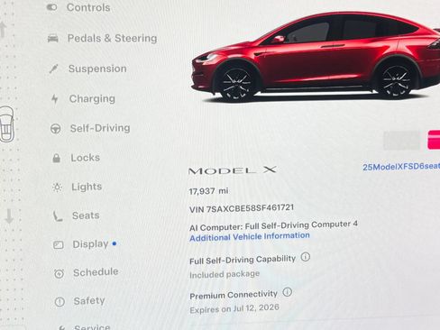 Used 2025 Tesla Model X AWD/4WD image 9
