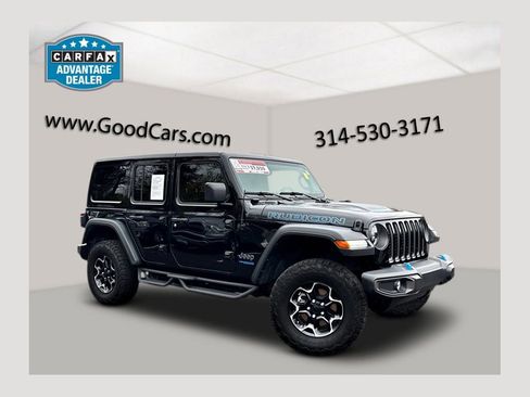 Certified 2021 Jeep Wrangler Unlimited Rubicon 4xe w/ Safety Group image 1