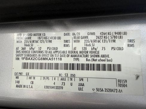 Used 2021 Ford Transit 350 XLT RWD image 29