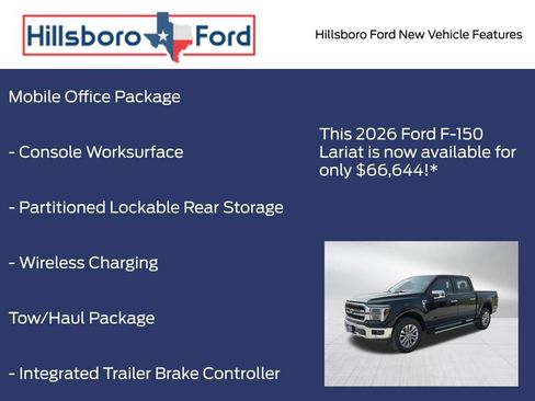 New 2026 Ford F150 Lariat w/ Equipment Group 502A High AWD/4WD image 16