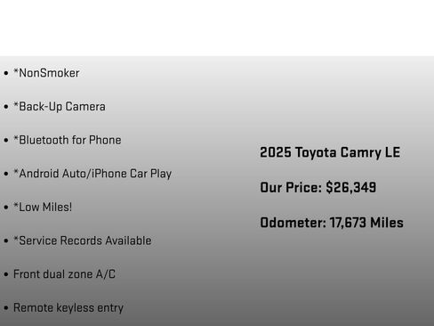 Used 2025 Toyota Camry LE image 6