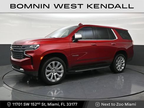 Used 2021 Chevrolet Tahoe Premier w/ Premium Package RWD image 1