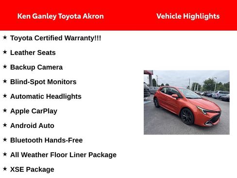 Certified 2025 Toyota Corolla XSE FWD image 4