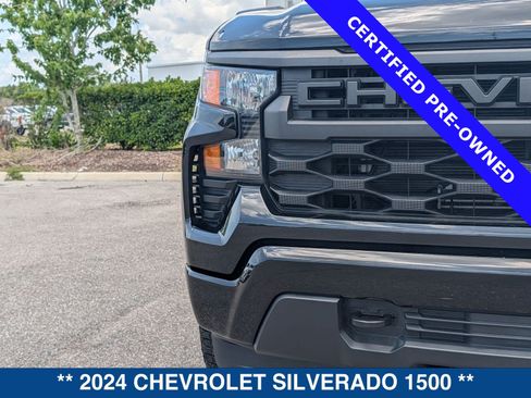 Used 2024 Chevrolet Silverado 1500 Custom w/ Turbomax Blackout Package AWD/4WD image 10