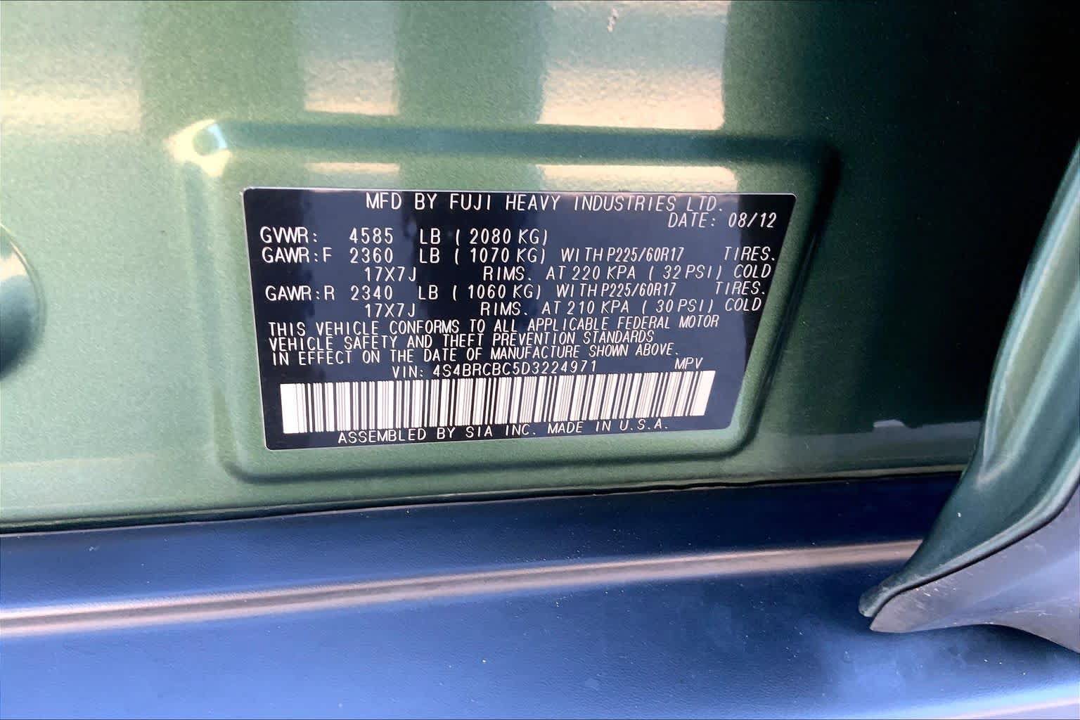 Used 2013 Subaru Outback 2.5i Premium AWD/4WD image 33