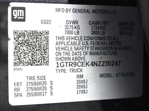 Used 2022 GMC Sierra 1500 Elevation w/ Driver Alert Package I AWD/4WD image 47