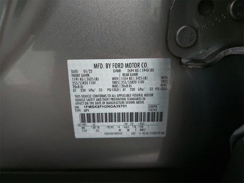 Used 2022 Ford Explorer Limited image 67