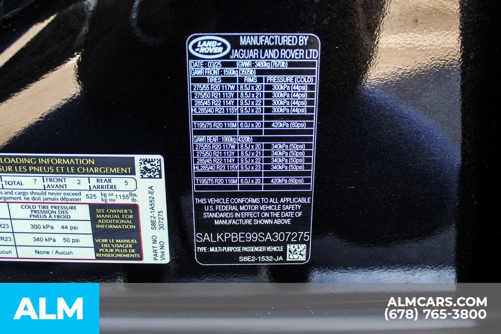 Used 2025 Land Rover Range Rover Long Wheelbase SE AWD/4WD image 41
